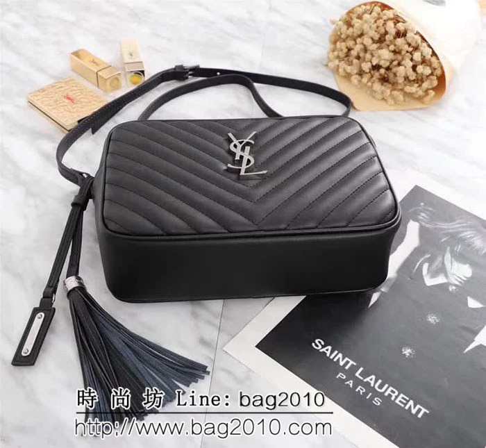 YSL聖羅蘭 冠軍產品 最新v格南非原版皮 鏈條斜挎包 57700-1  YAS1095